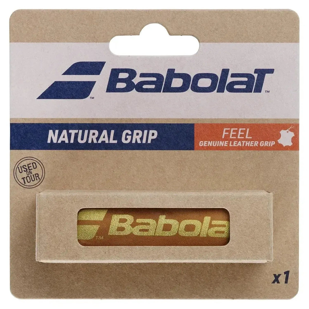 Natural Tennis Replacement Grip Brown - Kings Dr