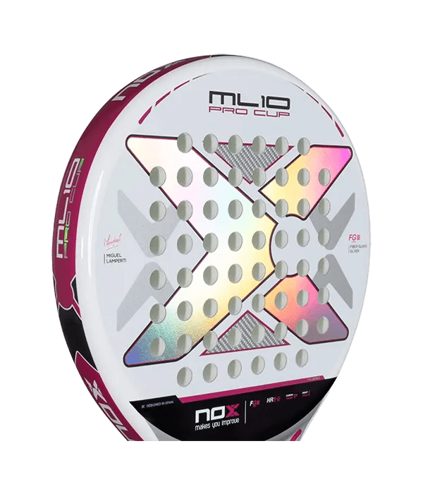 NOX ML10 Pro Cup Silver 2025 Miguel Lamperti Padel Racket - Kings Dr