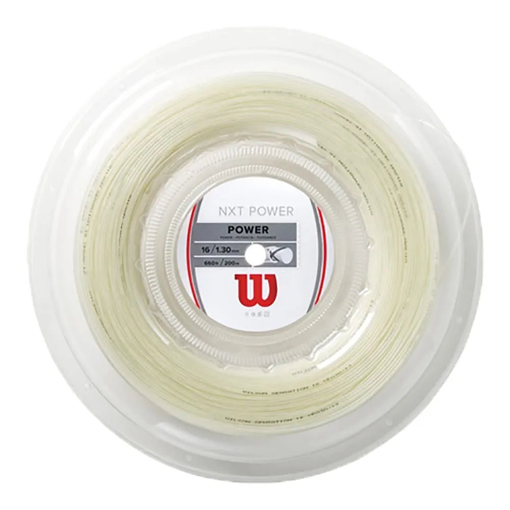 NXT Power 16 200M Tennis String Reel Natural - Kings Dr