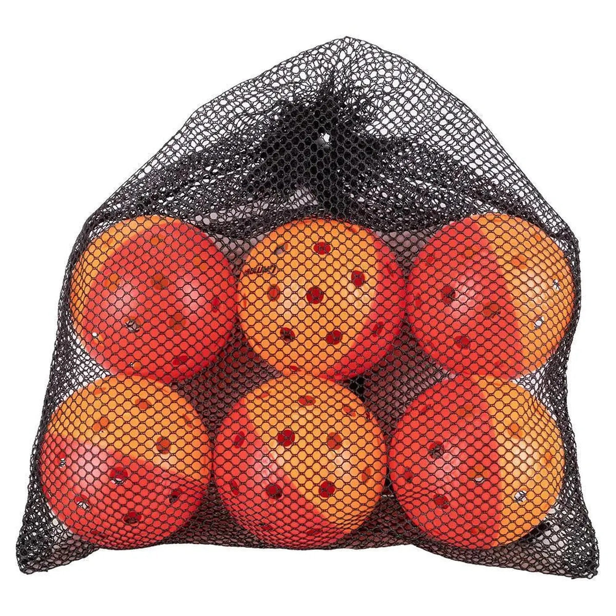Outdoor Pickleball Training Balls Bag of 6 Red and Orange - Kings Dr