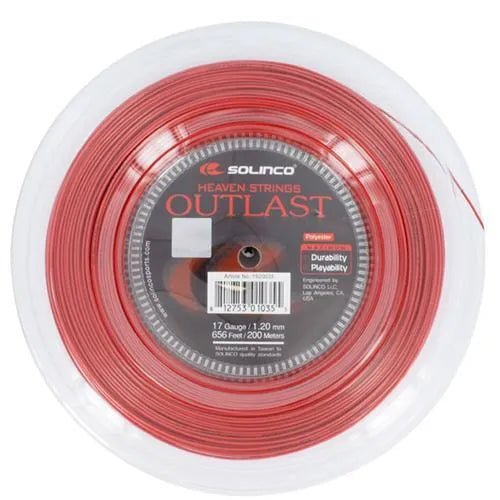 Outlast 17G 1.20MM Reel Tennis String - Kings Dr