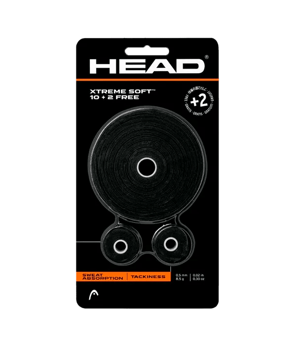 Overgrip HEAD XtremeSoft 10 + 2 Negro - Kings Dr