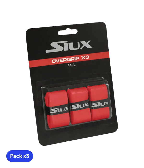 Overgrip Siux For All Rojo (Pack x3) - Kings Dr