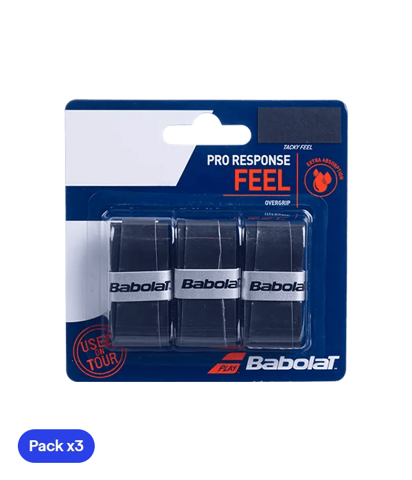 Overgrips Babolat Pro Response Negro (Pack x3) - Kings Dr