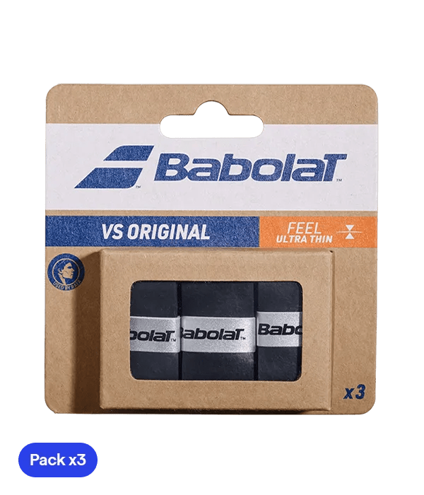 Overgrips Babolat VS Original Liso Negro (Pack x3) - Kings Dr