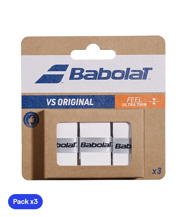 Overgrips Babolat VS Original Liso White (Pack x3) - Kings Dr