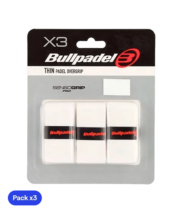 Overgrips Bullpadel GB1603 Thin White (Pack x3) - Kings Dr