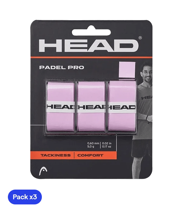 Overgrips HEAD Padel Pro Rosa (Pack x3) - Kings Dr