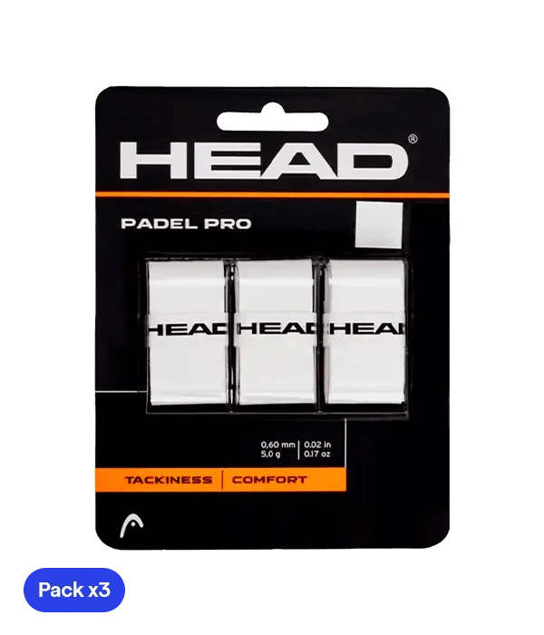 Overgrips HEAD Padel Pro White (Pack x3) - Kings Dr