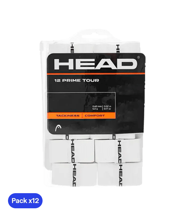 Overgrips HEAD Prime Tour White (Pack x12) - Kings Dr