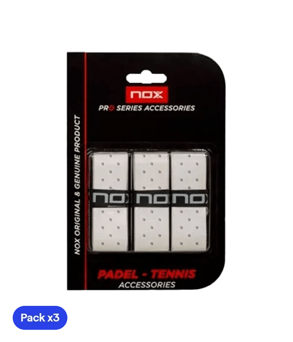 Overgrips NOX Pro Perforado White (Pack x3) - Kings Dr