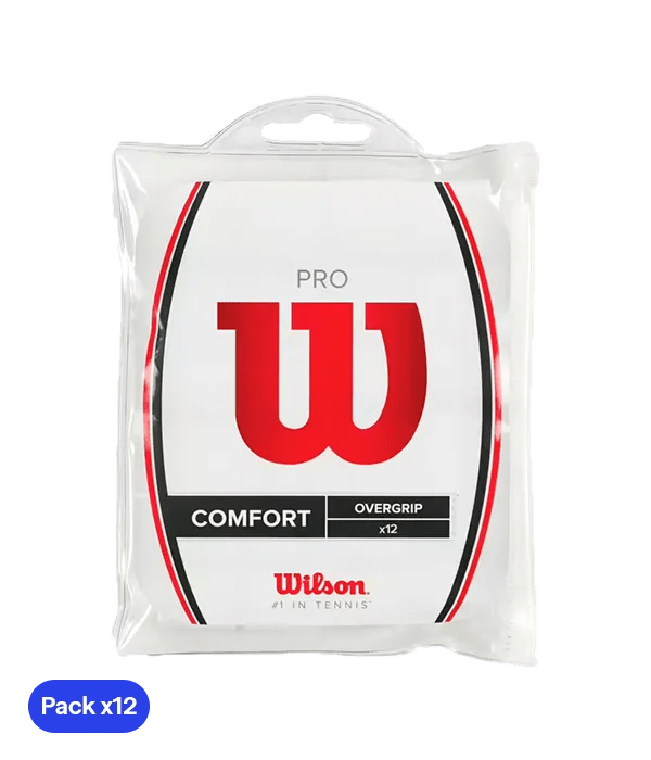 Overgrips Wilson Pro Comfort White (Pack x12) - Kings Dr