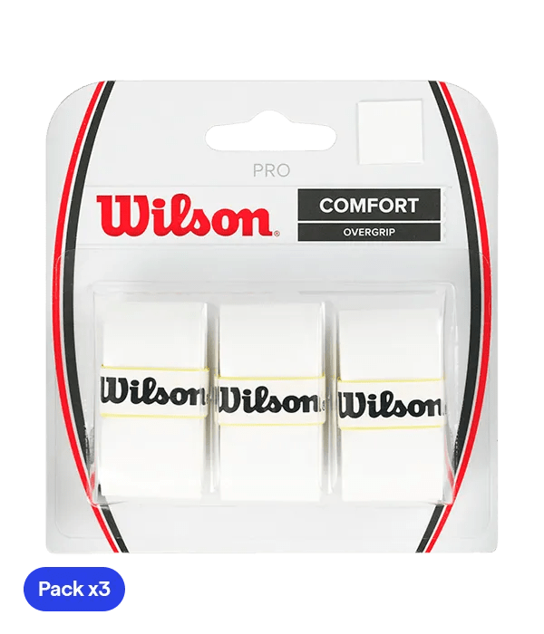 Overgrips Wilson Pro Comfort White (Pack x3) - Kings Dr