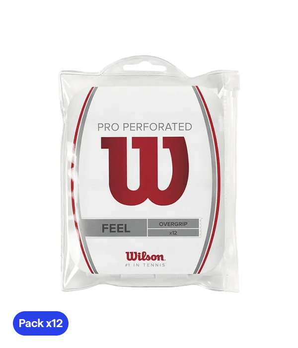 Overgrips Wilson Pro Perforados Feel White (Pack x12) - Kings Dr