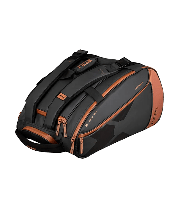 Padel Bag NOX Luxury Open Series Negro/Marrón - Kings Dr
