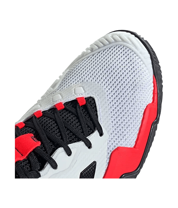 Padel Shoes Adidas Barricade 13 CL Blanco/Rojo - Kings Dr