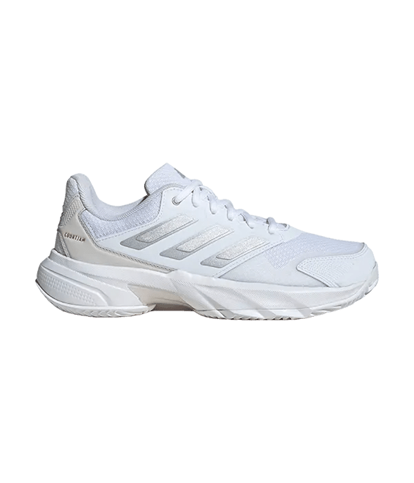 Padel Shoes Adidas CourtJam Control 3 CL Mujer Blanco/Gris 2025 - Kings Dr
