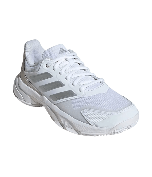 Padel Shoes Adidas CourtJam Control 3 CL Mujer Blanco/Gris 2025 - Kings Dr