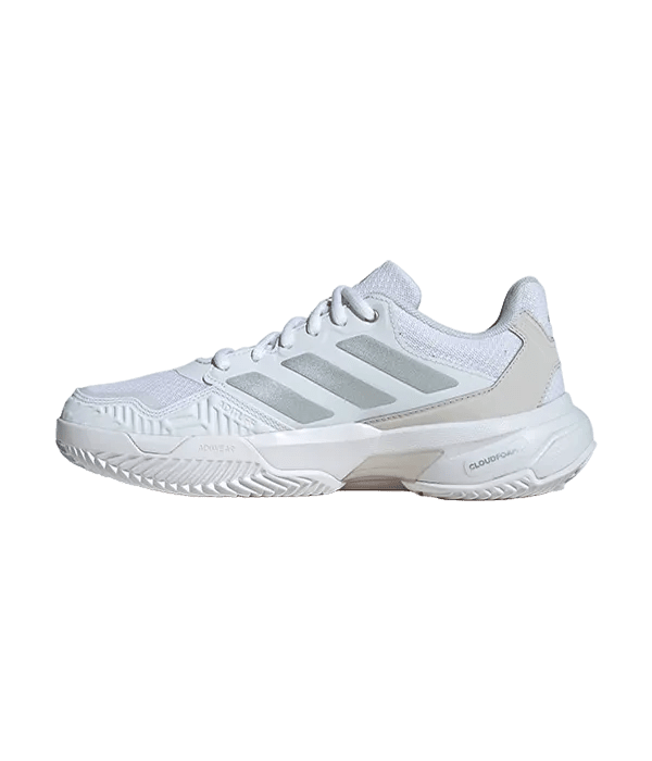 Padel Shoes Adidas CourtJam Control 3 CL Mujer Blanco/Gris 2025 - Kings Dr
