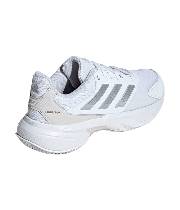 Padel Shoes Adidas CourtJam Control 3 CL Mujer Blanco/Gris 2025 - Kings Dr