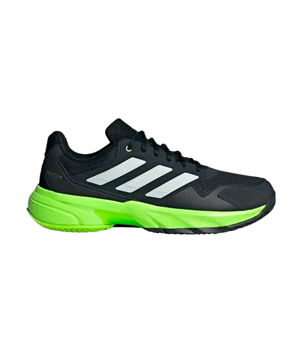 Padel Shoes Adidas CourtJam Control 3 Clay Negro/Amarillo Limon 2025 - Kings Dr