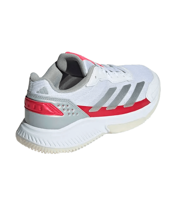 Padel Shoes Adidas Courtquick Padel Mujer Blanco/Rosa metalizado - Kings Dr