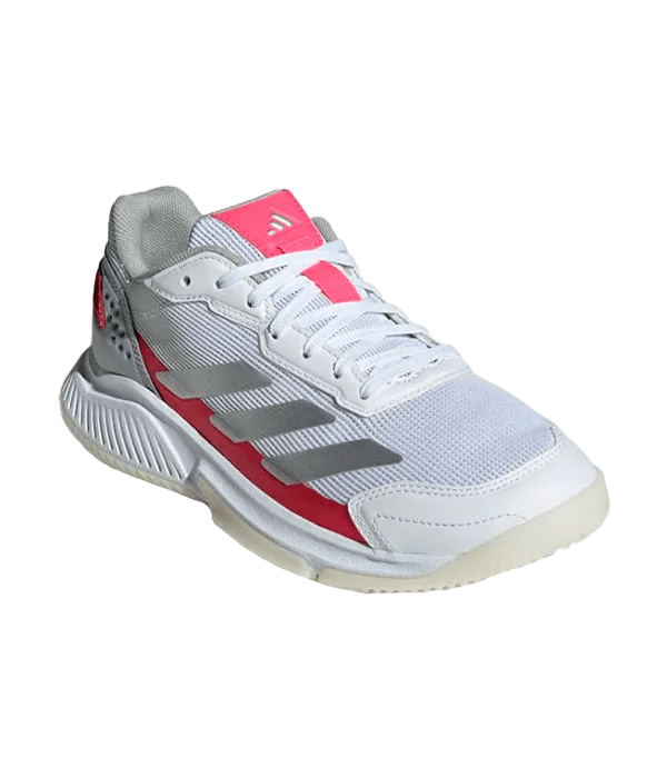 Padel Shoes Adidas Courtquick Padel Mujer Blanco/Rosa metalizado - Kings Dr