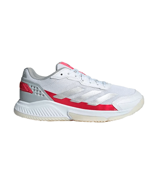 Padel Shoes Adidas Courtquick Padel Mujer Blanco/Rosa metalizado - Kings Dr