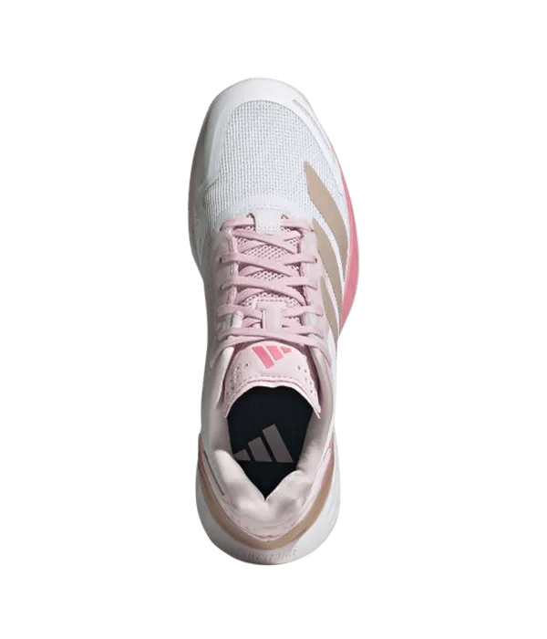 Padel Shoes Adidas Defiant Speed 2 White Perla/Rosa Mujer 2025 - Kings Dr