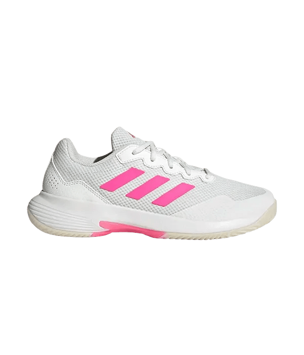 Padel Shoes Adidas GameCourt 2 Mujer Blanco/Rosa 2025 - Kings Dr