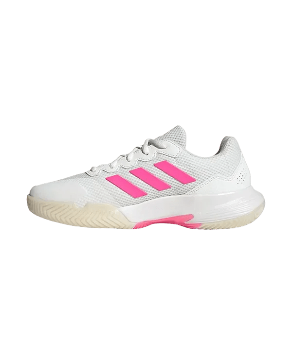 Padel Shoes Adidas GameCourt 2 Mujer Blanco/Rosa 2025 - Kings Dr