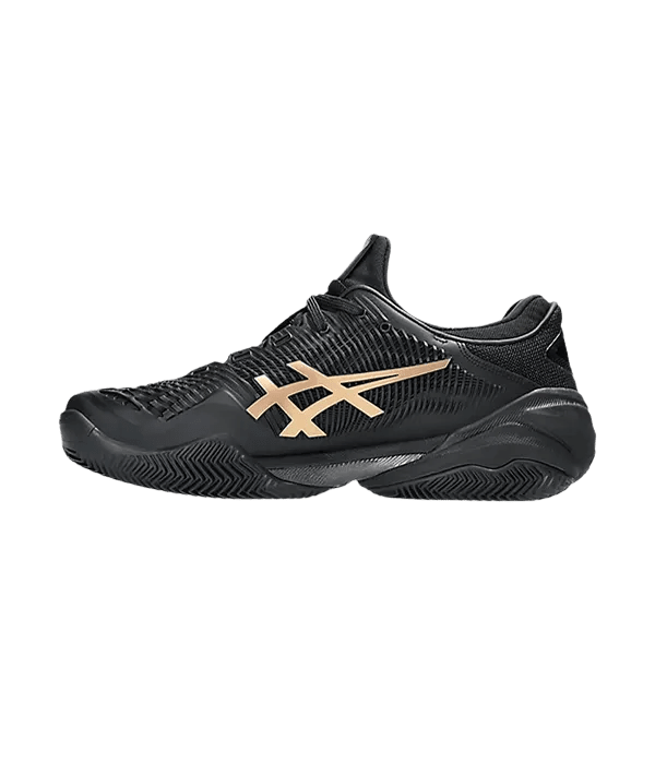 Padel Shoes Asics Court FF 3 Novak Clay Night Energy Black/Prism Gold 2025 - Kings Dr