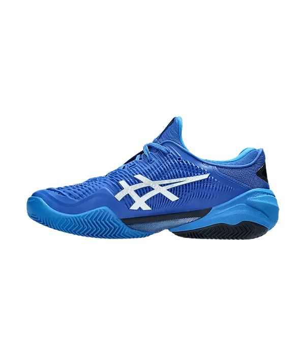Padel Shoes Asics Court FF 3 Novak Clay Tuna Blue/Pure Silver 2025 - Kings Dr