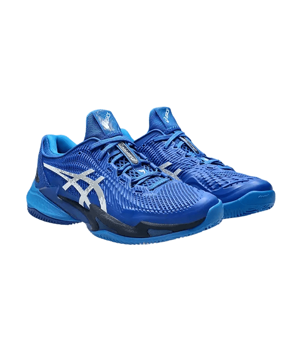 Padel Shoes Asics Court FF 3 Novak Clay Tuna Blue/Pure Silver 2025 - Kings Dr
