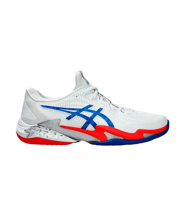 Padel Shoes Asics Court FF 3 Novak Clay White/Asics Blue - Kings Dr