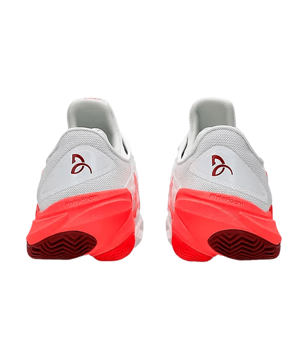 Padel Shoes Asics Court FF 3 Novak Clay White/Electric Red 2025 - Kings Dr