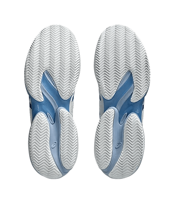 Padel Shoes Asics Court FF 3 Novak Clay White/Tuna Blue - Kings Dr