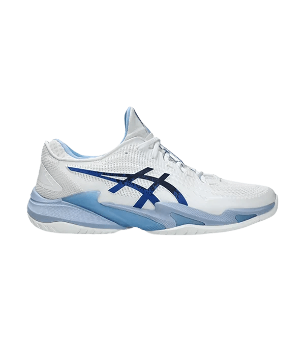 Padel Shoes Asics Court FF 3 Novak Clay White/Tuna Blue - Kings Dr