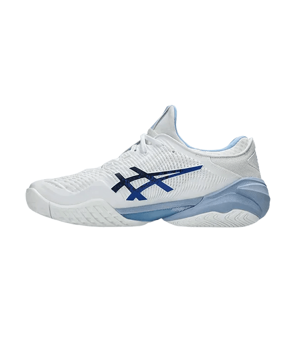 Padel Shoes Asics Court FF 3 Novak Clay White/Tuna Blue - Kings Dr