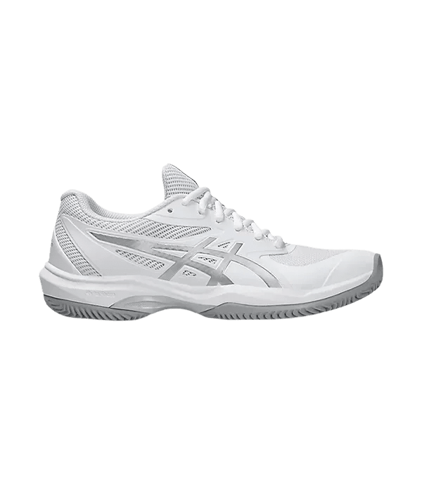 Padel Shoes Asics Game FF Clay/Oc Mujer White/Pure Silver 2025 - Kings Dr