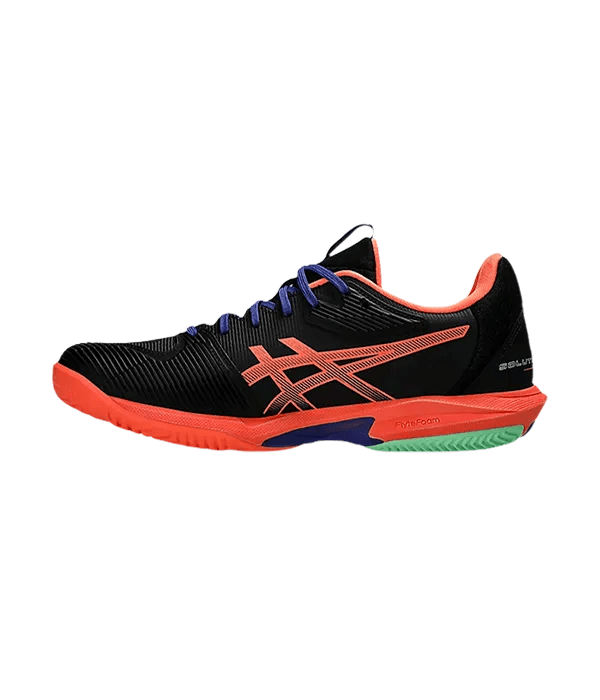 Padel Shoes Asics Solution Speed FF 3 Padel Black/Vivid Coral 2025 - Kings Dr