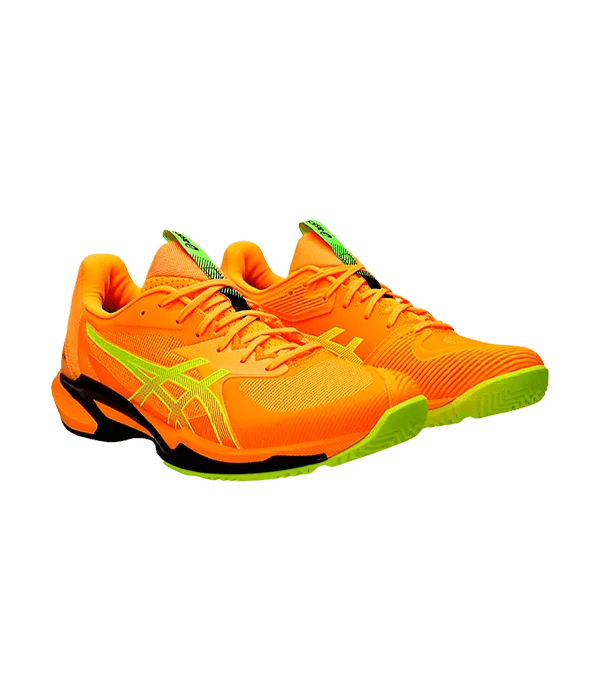 Padel Shoes Asics Solution Speed FF 3 Padel Satadium Orange/Safety Yellow - Kings Dr