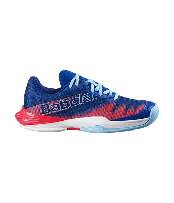Padel Shoes Babolat Jet Premura 2 Junior Boy Blue/Poppy Red - Kings Dr