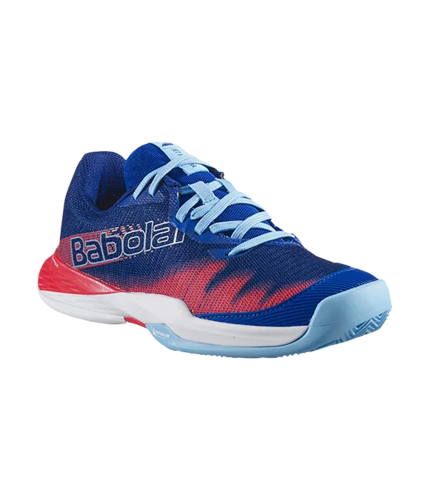 Padel Shoes Babolat Jet Premura 2 Junior Boy Blue/Poppy Red - Kings Dr