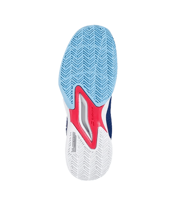 Padel Shoes Babolat Jet Premura 2 Junior Boy Blue/Poppy Red - Kings Dr