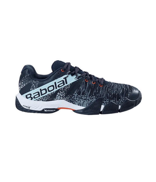 Padel Shoes Babolat Movea Men Black/Light Blue - Kings Dr