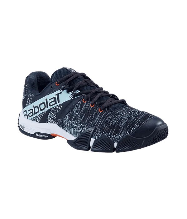 Padel Shoes Babolat Movea Men Black/Light Blue - Kings Dr
