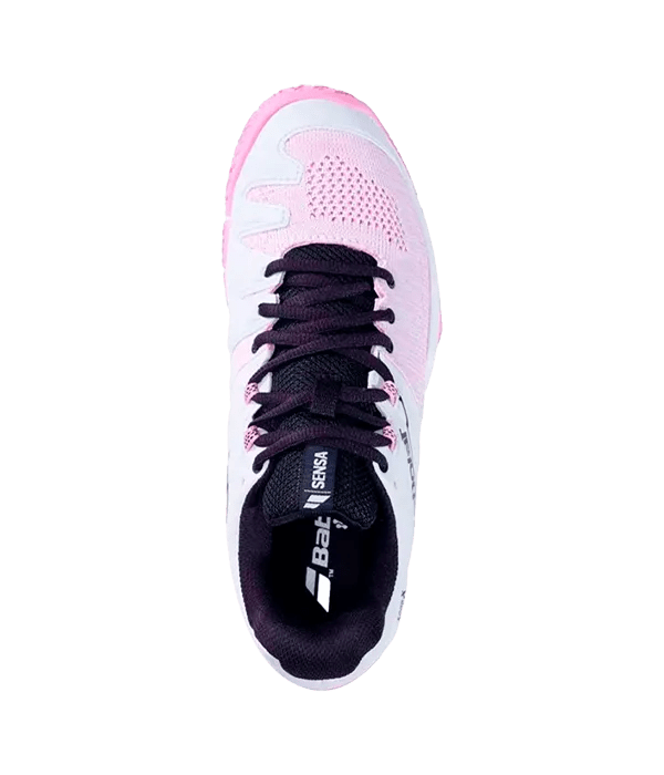 Padel Shoes Babolat Sensa Mujer White/Lilac 2025 - Kings Dr
