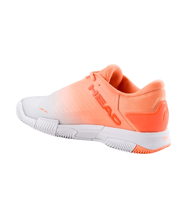 Padel Shoes HEAD Revolt Pro 4.5 Clay Mujer Coral/White 2025 - Kings Dr