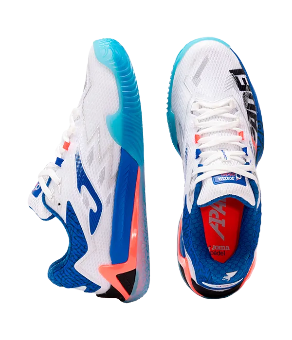 Padel Shoes Joma A1 Padel Blanco/Azul 2025 - Kings Dr